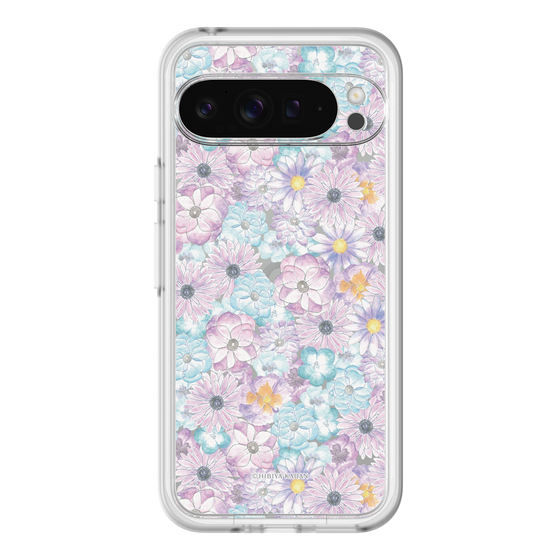 スリムプロテクションプレミアムケース［ 日比谷花壇 - HarmonyinBloom - パープル ］