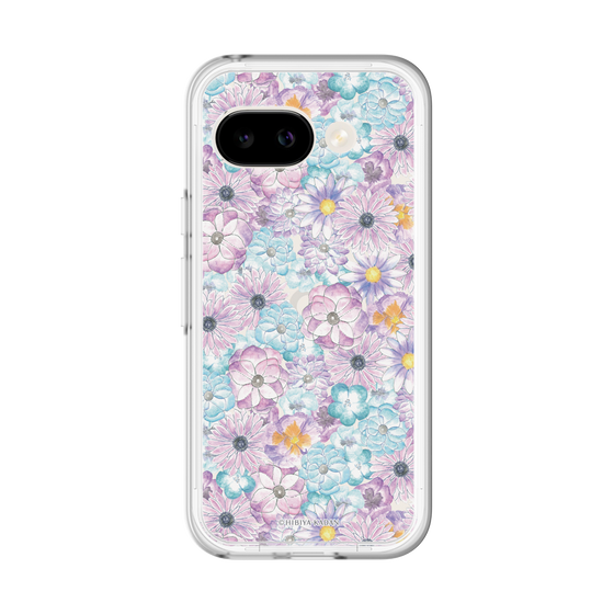 スリムプロテクションプレミアムケース［ 日比谷花壇 - HarmonyinBloom - パープル ］