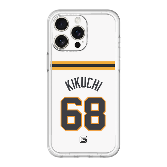 スリムプロテクションプレミアムケース［ 読売ジャイアンツ - #68 KIKUCHI - ホーム ］