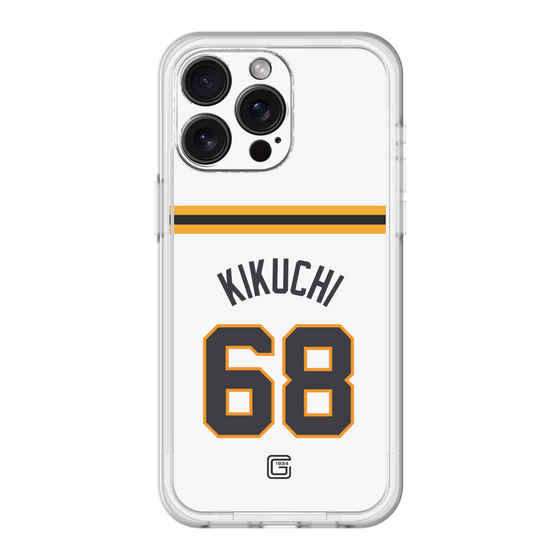 スリムプロテクションプレミアムケース［ 読売ジャイアンツ - #68 KIKUCHI - ホーム ］