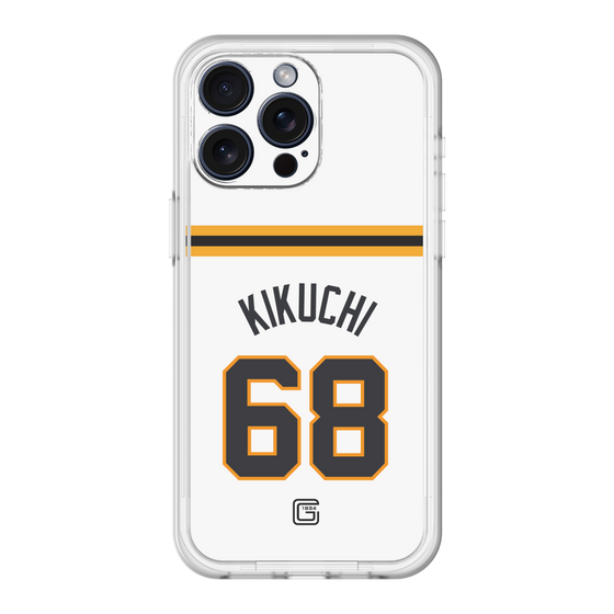 スリムプロテクションプレミアムケース［ 読売ジャイアンツ - #68 KIKUCHI - ホーム ］