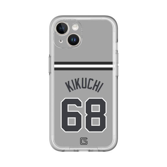 スリムプロテクションプレミアムケース［ 読売ジャイアンツ - #68 KIKUCHI - ビジター ］