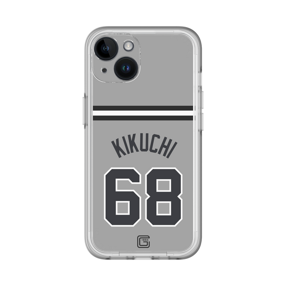 スリムプロテクションプレミアムケース［ 読売ジャイアンツ - #68 KIKUCHI - ビジター ］