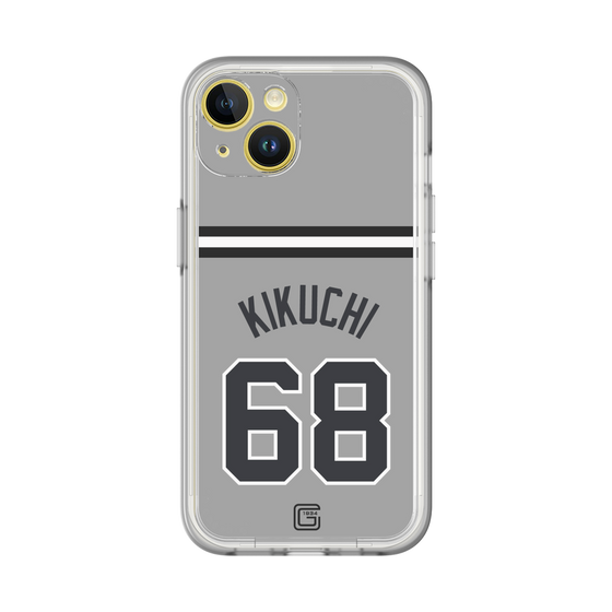 スリムプロテクションプレミアムケース［ 読売ジャイアンツ - #68 KIKUCHI - ビジター ］
