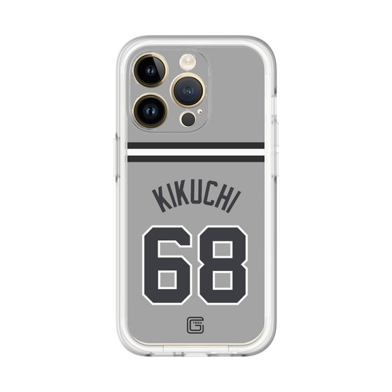 スリムプロテクションプレミアムケース［ 読売ジャイアンツ - #68 KIKUCHI - ビジター ］