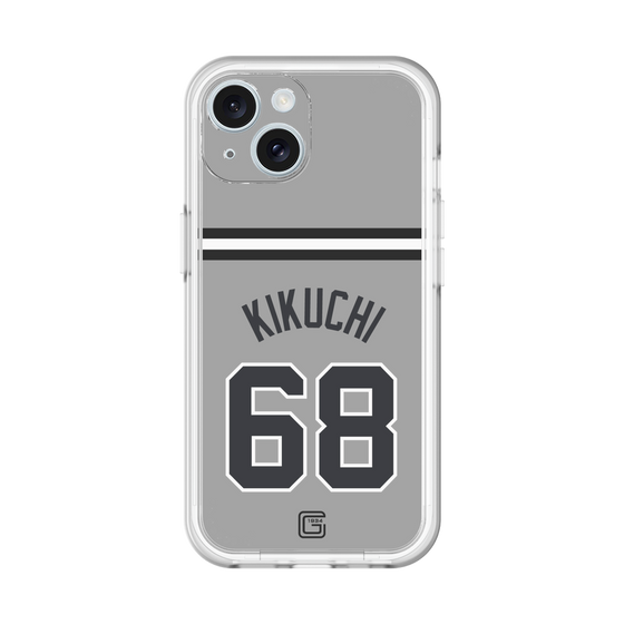 スリムプロテクションプレミアムケース［ 読売ジャイアンツ - #68 KIKUCHI - ビジター ］