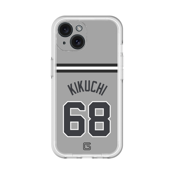 スリムプロテクションプレミアムケース［ 読売ジャイアンツ - #68 KIKUCHI - ビジター ］