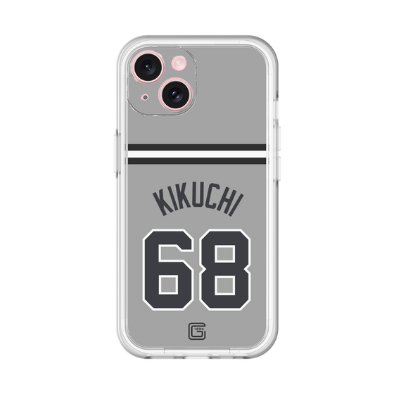 スリムプロテクションプレミアムケース［ 読売ジャイアンツ - #68 KIKUCHI - ビジター ］