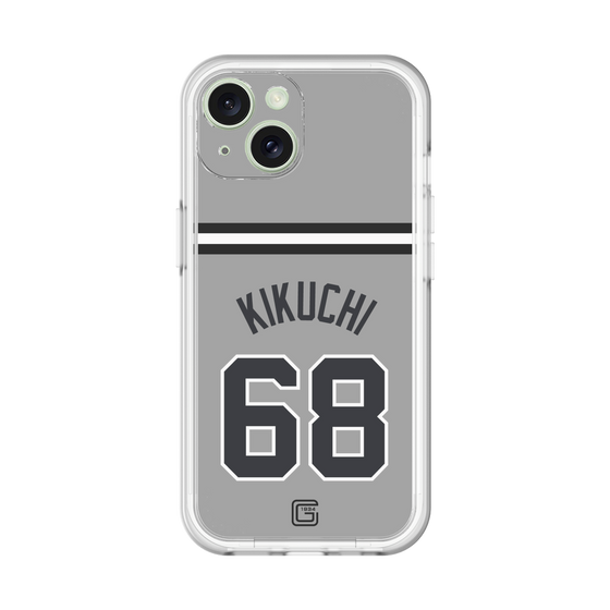スリムプロテクションプレミアムケース［ 読売ジャイアンツ - #68 KIKUCHI - ビジター ］