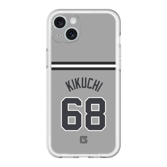 スリムプロテクションプレミアムケース［ 読売ジャイアンツ - #68 KIKUCHI - ビジター ］
