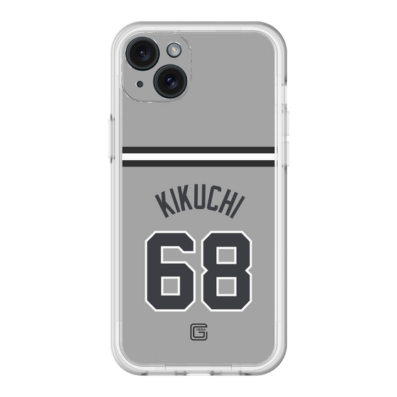 スリムプロテクションプレミアムケース［ 読売ジャイアンツ - #68 KIKUCHI - ビジター ］