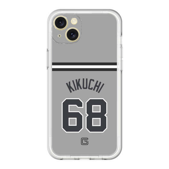 スリムプロテクションプレミアムケース［ 読売ジャイアンツ - #68 KIKUCHI - ビジター ］