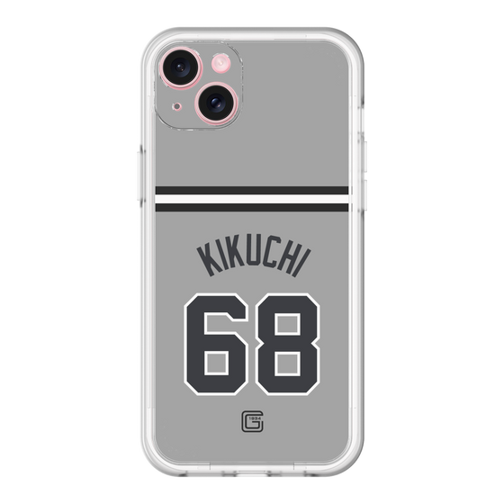 スリムプロテクションプレミアムケース［ 読売ジャイアンツ - #68 KIKUCHI - ビジター ］