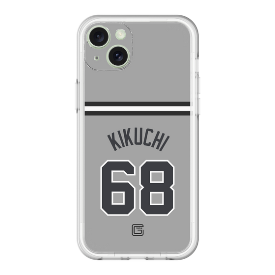 スリムプロテクションプレミアムケース［ 読売ジャイアンツ - #68 KIKUCHI - ビジター ］