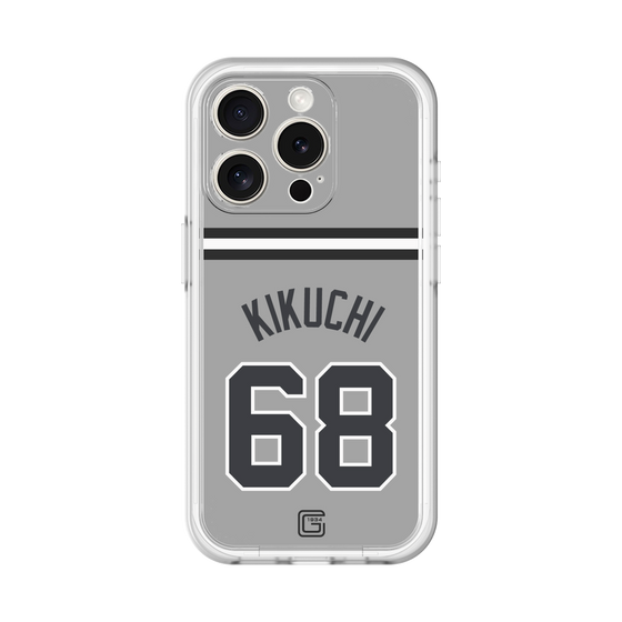 スリムプロテクションプレミアムケース［ 読売ジャイアンツ - #68 KIKUCHI - ビジター ］