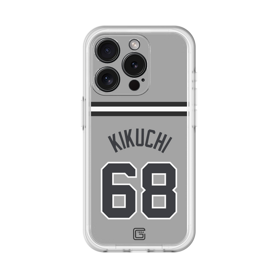 スリムプロテクションプレミアムケース［ 読売ジャイアンツ - #68 KIKUCHI - ビジター ］