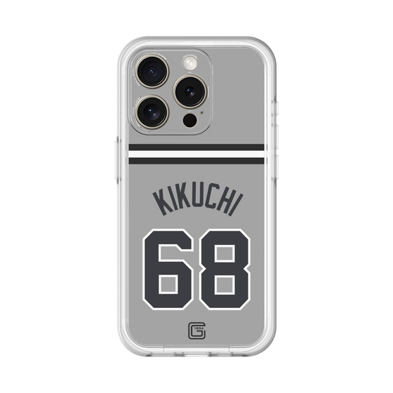 スリムプロテクションプレミアムケース［ 読売ジャイアンツ - #68 KIKUCHI - ビジター ］