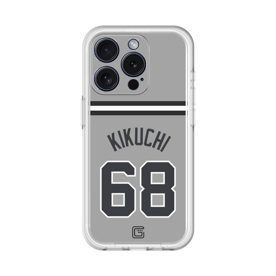 スリムプロテクションプレミアムケース［ 読売ジャイアンツ - #68 KIKUCHI - ビジター ］