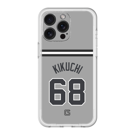 スリムプロテクションプレミアムケース［ 読売ジャイアンツ - #68 KIKUCHI - ビジター ］
