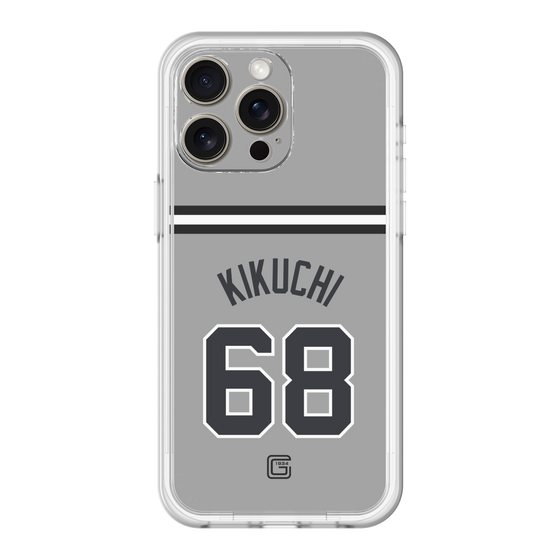 スリムプロテクションプレミアムケース［ 読売ジャイアンツ - #68 KIKUCHI - ビジター ］