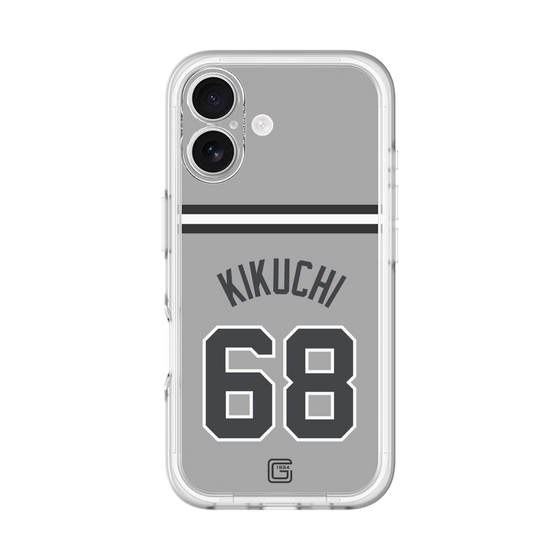 スリムプロテクションプレミアムケース［ 読売ジャイアンツ - #68 KIKUCHI - ビジター ］