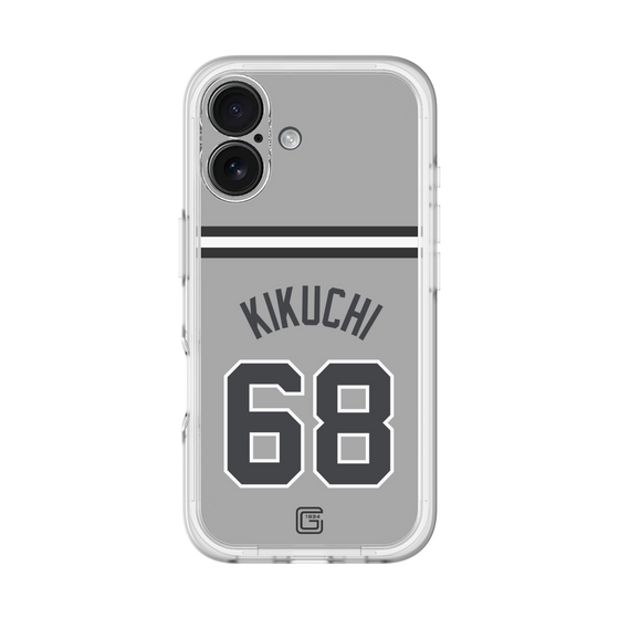 スリムプロテクションプレミアムケース［ 読売ジャイアンツ - #68 KIKUCHI - ビジター ］