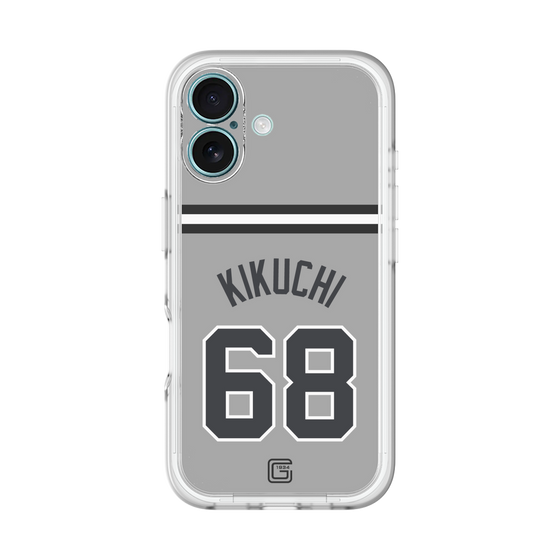 スリムプロテクションプレミアムケース［ 読売ジャイアンツ - #68 KIKUCHI - ビジター ］