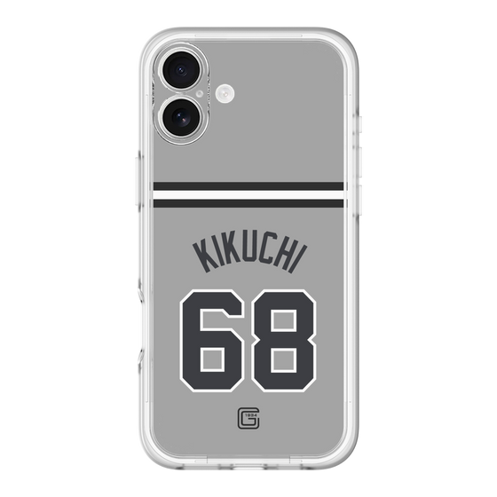 スリムプロテクションプレミアムケース［ 読売ジャイアンツ - #68 KIKUCHI - ビジター ］