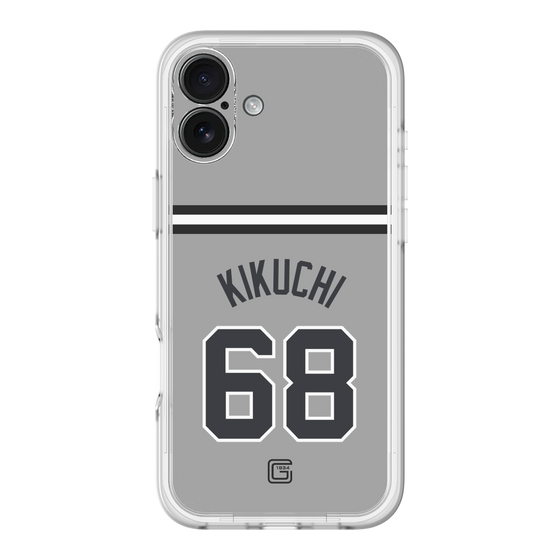 スリムプロテクションプレミアムケース［ 読売ジャイアンツ - #68 KIKUCHI - ビジター ］