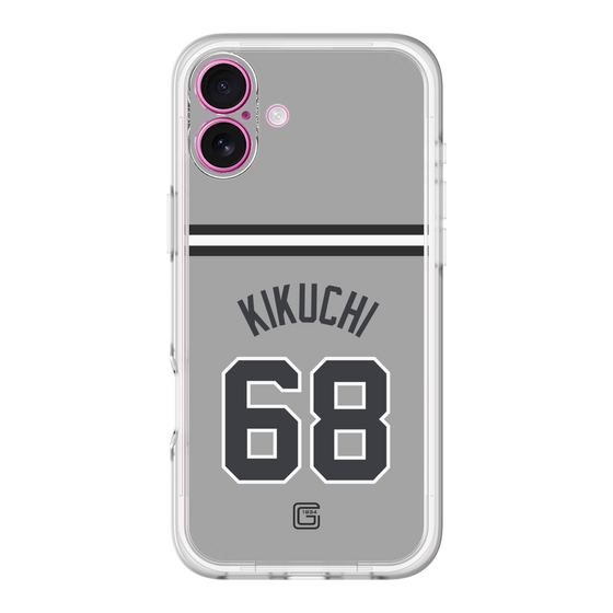 スリムプロテクションプレミアムケース［ 読売ジャイアンツ - #68 KIKUCHI - ビジター ］