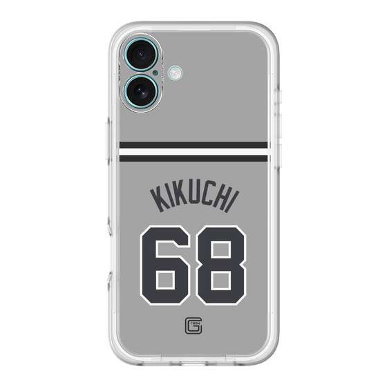 スリムプロテクションプレミアムケース［ 読売ジャイアンツ - #68 KIKUCHI - ビジター ］