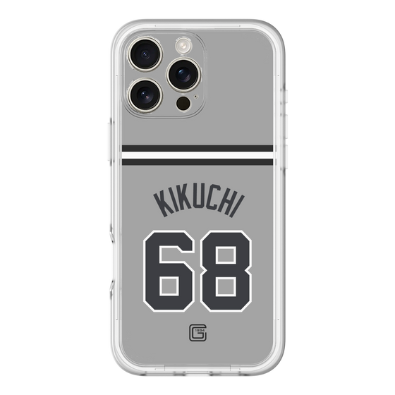 スリムプロテクションプレミアムケース［ 読売ジャイアンツ - #68 KIKUCHI - ビジター ］