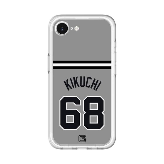 スリムプロテクションプレミアムケース［ 読売ジャイアンツ - #68 KIKUCHI - ビジター ］