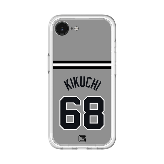 スリムプロテクションプレミアムケース［ 読売ジャイアンツ - #68 KIKUCHI - ビジター ］