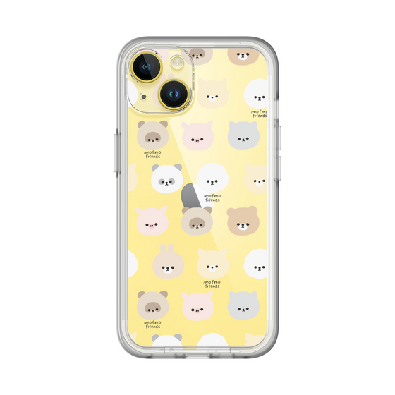 スリムプロテクションプレミアムケース［ mofmofriends - フェイス ］