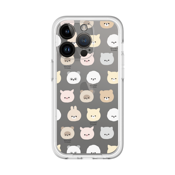 スリムプロテクションプレミアムケース［ mofmofriends - フェイス ］