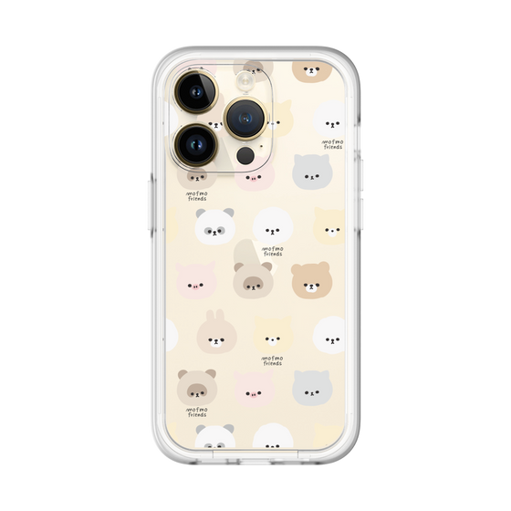 スリムプロテクションプレミアムケース［ mofmofriends - フェイス ］