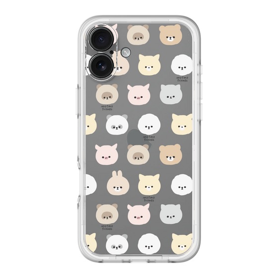 スリムプロテクションプレミアムケース［ mofmofriends - フェイス ］