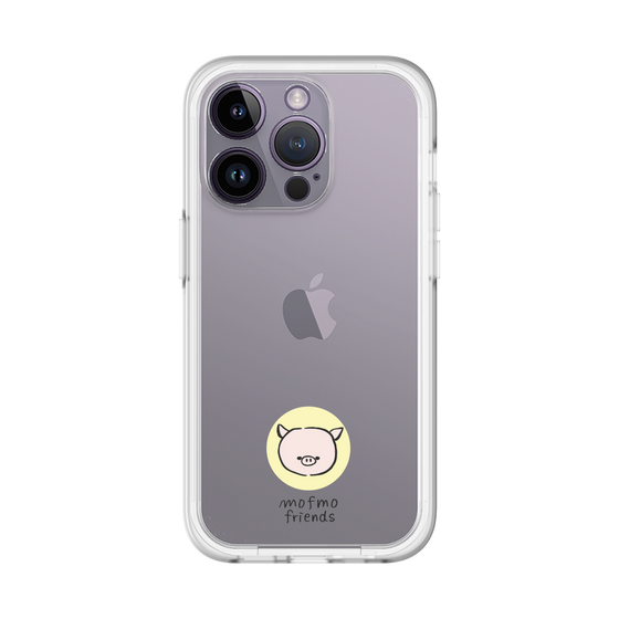 スリムプロテクションプレミアムケース［ mofmofriends - アイコン - マイクロブタ ］