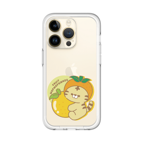 スリムプロテクションプレミアムケース［ mofmofriends - オレンジ ］