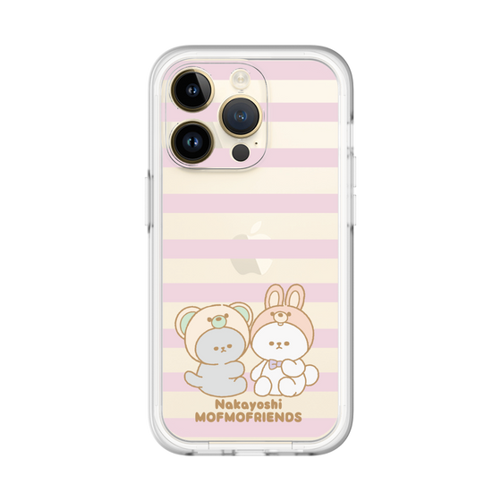 スリムプロテクションプレミアムケース［ mofmofriends - ストライプ ］