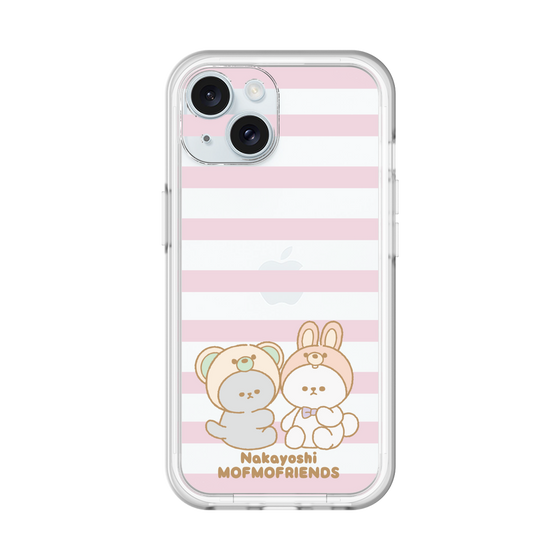 スリムプロテクションプレミアムケース［ mofmofriends - ストライプ ］