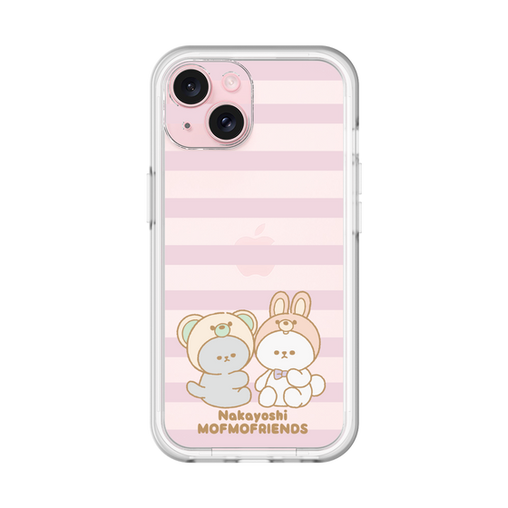 スリムプロテクションプレミアムケース［ mofmofriends - ストライプ ］
