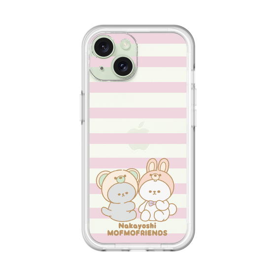 スリムプロテクションプレミアムケース［ mofmofriends - ストライプ ］