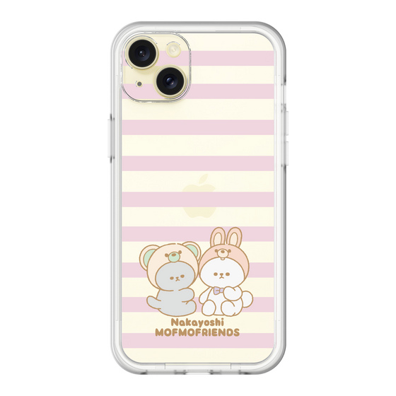 スリムプロテクションプレミアムケース［ mofmofriends - ストライプ ］