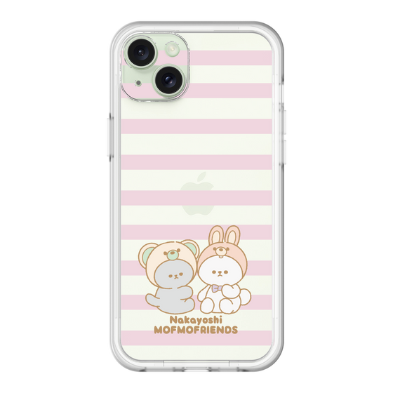 スリムプロテクションプレミアムケース［ mofmofriends - ストライプ ］