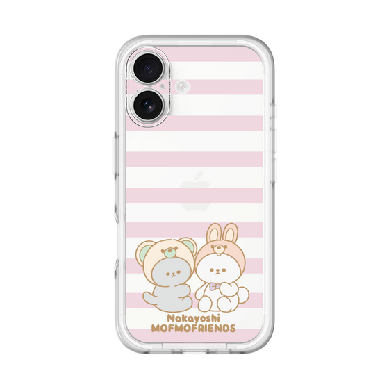 スリムプロテクションプレミアムケース［ mofmofriends - ストライプ ］