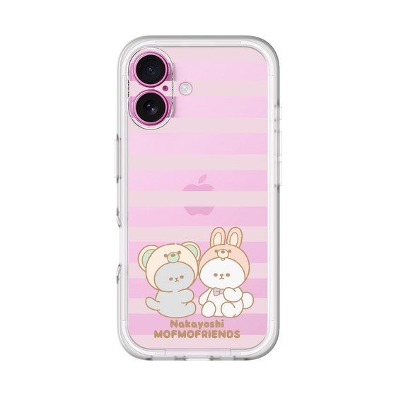 スリムプロテクションプレミアムケース［ mofmofriends - ストライプ ］