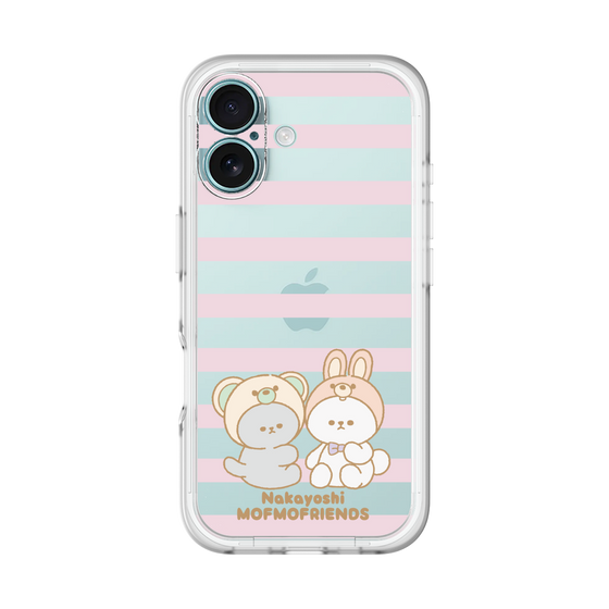 スリムプロテクションプレミアムケース［ mofmofriends - ストライプ ］