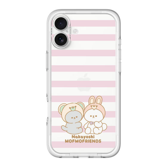 スリムプロテクションプレミアムケース［ mofmofriends - ストライプ ］